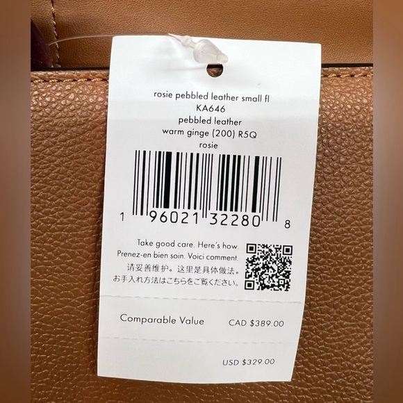 NWT!! Kate Spade Rosie Flap Crossbody in Warm Gingerbread - Picture 6 of 9